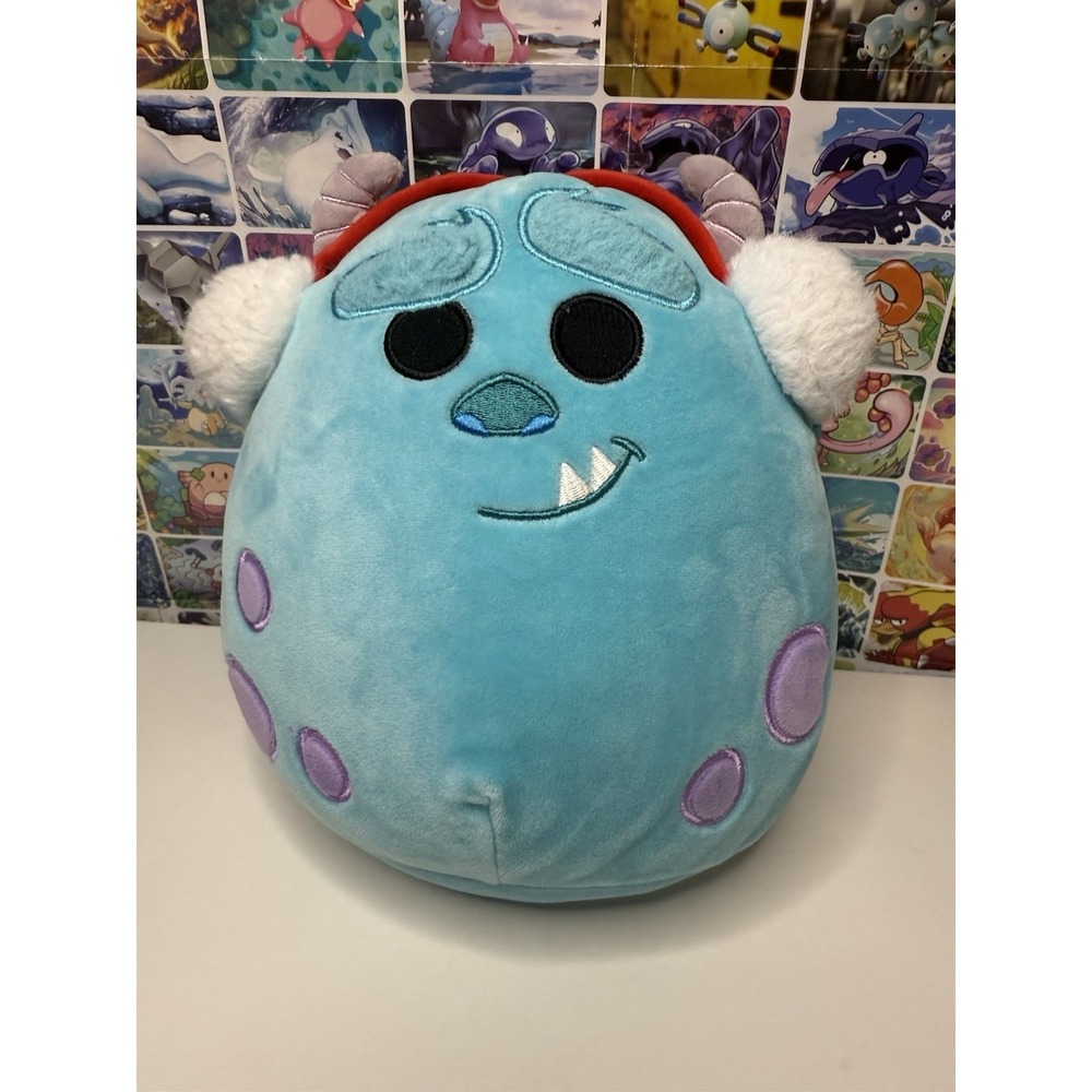 Squishmallows Sulley Monsters Inc Christmas Plush 10" Disney Holiday